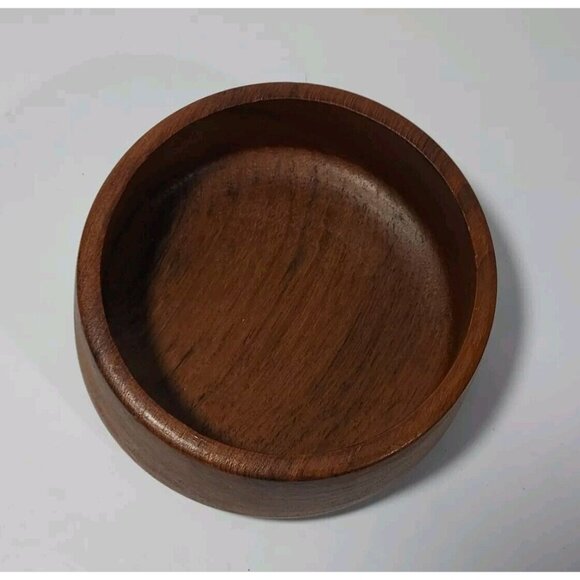 Dolphin Teak Individual Wood Bowl Mid Century Modern Naturalist. - Picture 2 of 8